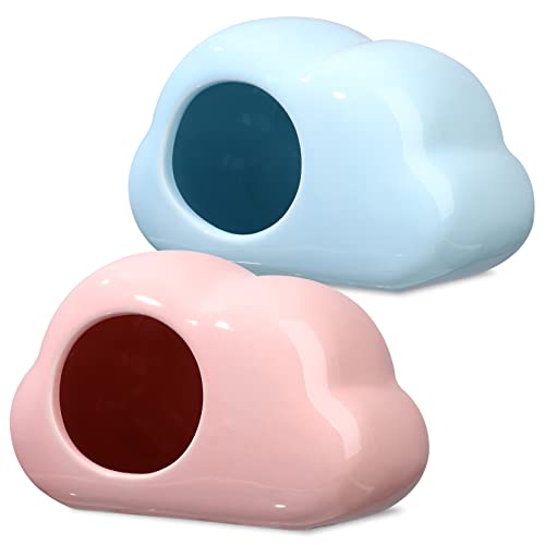 COMPUKAS 2 Stück Keramik Hamsterversteck Wolkenform Sommernest zur Kühlung für Hamster Rennmäuse Meerschweinchen Kleintierhaus Porzellan Versteck Haustierwohnbereich COMPUKAS 2 Stück Keramik Hamsterversteck Wolkenform Sommernest zur Kühlung für Hamster Rennmäuse Meerschweinchen Kleintierhaus Porzellan Versteck Haustierwohnbereich von COMPUKAS
