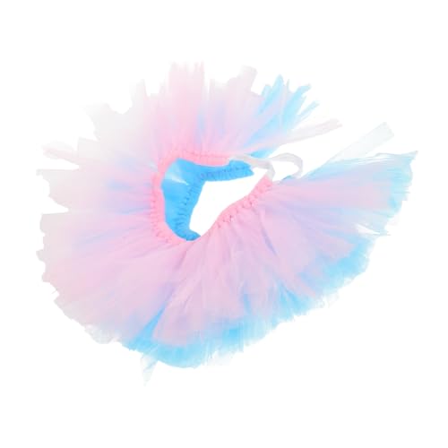 COMPUKAS 2 Stück Teiliges Hundetutu aus Elastischem Tüll Stilvoller Prinzessinnen-Rock für Mittelgroße Hunde Cosplay Hochzeitsoutfit Modisches Hundekostüm für Festliche Anlässe von COMPUKAS