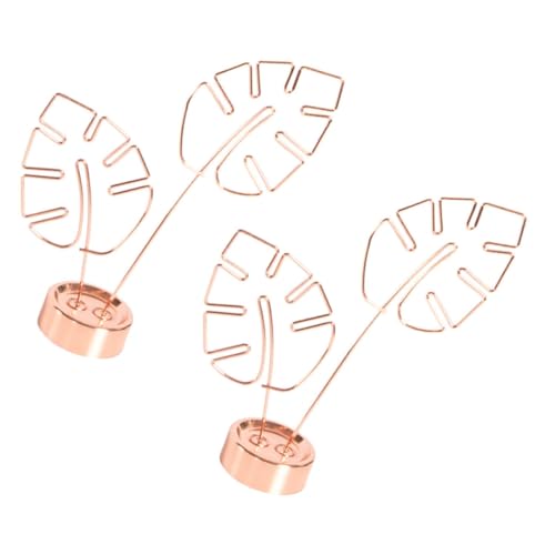 COMPUKAS 2 Stück Tischkartenhalter Blattform Roségold mit Stabilem Sockel Vielseitige Fotohalter und Memo Clip Dekorative Zettelhalter für Hochzeit Geburtstag Büro und Party COMPUKAS 2 Stück Tischkartenhalter Blattform Roségold mit Stabilem Sockel Vielseitige Fotohalter und Memo Clip Dekorative Zettelhalter für Hochzeit Geburtstag Büro und Party von COMPUKAS