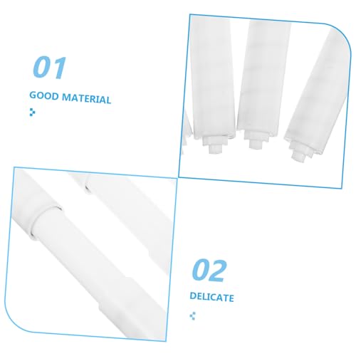 COMPUKAS 4 Stück Teiliges Verstellbare Federbelastete Toilettenpapierhalter Spindeln Ersatzrollen Flexibel für Haushalts Öffentliche Badezimmer mit Automatischem Rückstellmechanismus von COMPUKAS