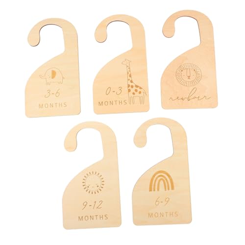 COMPUKAS 5 Stück Teiliges Kleiderschrank teiler aus Holz Praktische Trennwände für Kleinkinderkleidung Größenunterteiler für Infantile Kleidung zur Ordnung und Sortierung im Kinderzimmer COMPUKAS 5 Stück Teiliges Kleiderschrank teiler aus Holz Praktische Trennwände für Kleinkinderkleidung Größenunterteiler für Infantile Kleidung zur Ordnung und Sortierung im Kinderzimmer von COMPUKAS