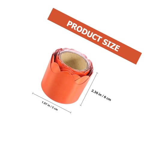 COMPUKAS 6 Rollen Selbstklebende Gewellte Pinnwand-bordüren in Rot Grün Gelb Orange für Schul-tafel Dekoration Bulletin Board Decor Vielseitig Verwendbar von COMPUKAS