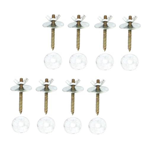 COMPUKAS 8 Sätze Vogelkäfig Schrauben Teilig Edelstahl Befestigung Schrauben mit Unterlegscheiben und Muttern für Sitzstangen in Vogelkäfigen Geeignet für Wellensittiche Papageien und von COMPUKAS