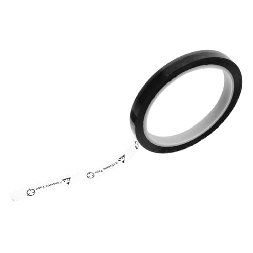 COMPUKAS Antistatisches Klebeband mit Hoher Haftung Doppelseitig Warnhinweis für Statisch Sensible Bereiche Vielseitig Einsetzbar Schützendes Verpackungsband für Industrielle Nutzung von COMPUKAS