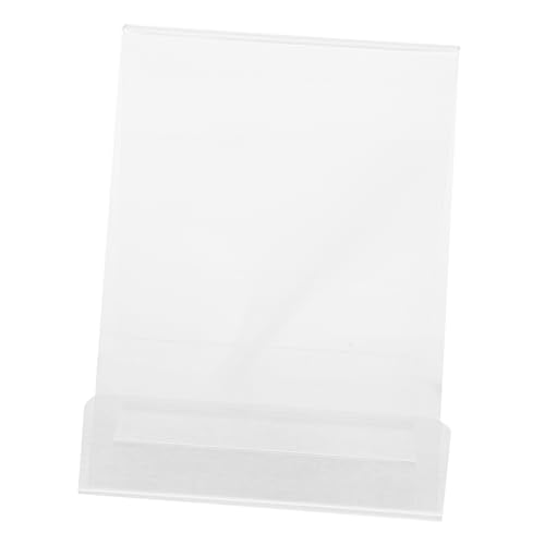 COMPUKAS Buchständer Doppelseitiges Transparentes Bücherregal für Desktop zur Buchaufbewahrung Präsentation und Dekoration im Büro oder Zuhause von COMPUKAS