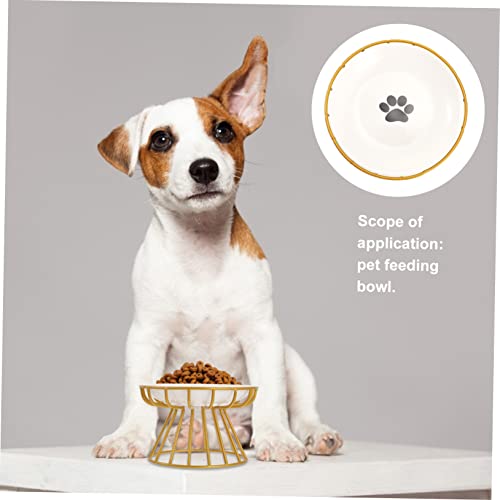 COMPUKAS Erhöhte Keramik Katzennapf mit Kreativem Eisenständer Teiliges für Kleine Hunde und Katzen Komfortables Fressen und Trinken Langlebige Futterschale und Wassernapf COMPUKAS Erhöhte Keramik Katzennapf mit Kreativem Eisenständer Teiliges für Kleine Hunde und Katzen Komfortables Fressen und Trinken Langlebige Futterschale und Wassernapf von COMPUKAS