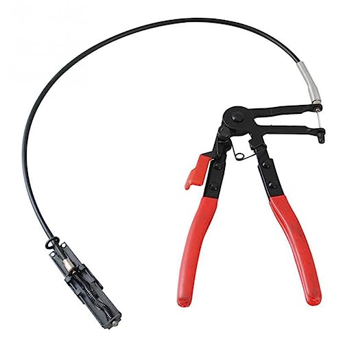 COMPUKAS Flexible Schlauchklemmenzange für Auto Reparatur Professionelles Werkzeug zum Entfernen und Installieren von Flach und Ring Schellen Geeignet für Kraftstoff Öl Wasser und von COMPUKAS
