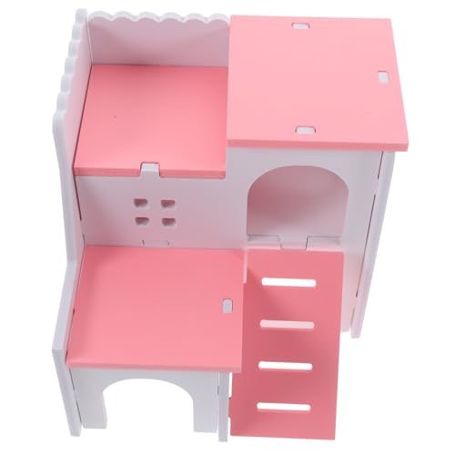 COMPUKAS Hamsterhaus Kleintierversteck Spielhaus Hamster Versteck Spielplattform Kleintierhütte für Zwerghamster Mäuse und Kleine Nagetiere Rosa Mediterranes Design COMPUKAS Hamsterhaus Kleintierversteck Spielhaus Hamster Versteck Spielplattform Kleintierhütte für Zwerghamster Mäuse und Kleine Nagetiere Rosa Mediterranes Design von COMPUKAS