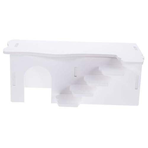 COMPUKAS Hamsterhaus mit Leiter Spielhaus für Meerschweinchen und Kleintiere Versteck und Schlafplatz aus Beißfestem Material Käfig Dekoration Haustierspielzeug Weiß COMPUKAS Hamsterhaus mit Leiter Spielhaus für Meerschweinchen und Kleintiere Versteck und Schlafplatz aus Beißfestem Material Käfig Dekoration Haustierspielzeug Weiß von COMPUKAS