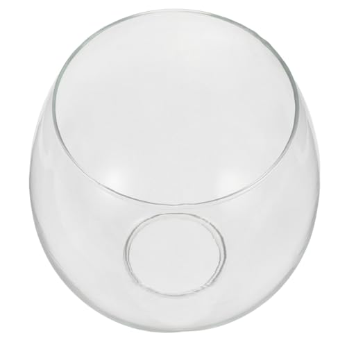 COMPUKAS Handgeblasener Glas Lampenschirm Vintage Hochborosilikat Glas Klarer Diffuser Ersatz Lampenschirm für Pendelleuchten Kronleuchter und Wandlampen Wärmebeständig und Einzigartig von COMPUKAS