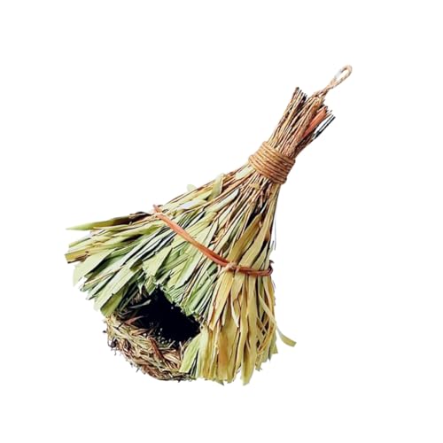 COMPUKAS Handgefertigtes Vogelnest aus Bambusblättern Grasgeflecht Kleines Hängendes Nest für Kanarienvögel Papageien Meisen Natürliches Vogelzubehör für Vogelkäfig und Wohnzimmerdekoration COMPUKAS Handgefertigtes Vogelnest aus Bambusblättern Grasgeflecht Kleines Hängendes Nest für Kanarienvögel Papageien Meisen Natürliches Vogelzubehör für Vogelkäfig und Wohnzimmerdekoration von COMPUKAS