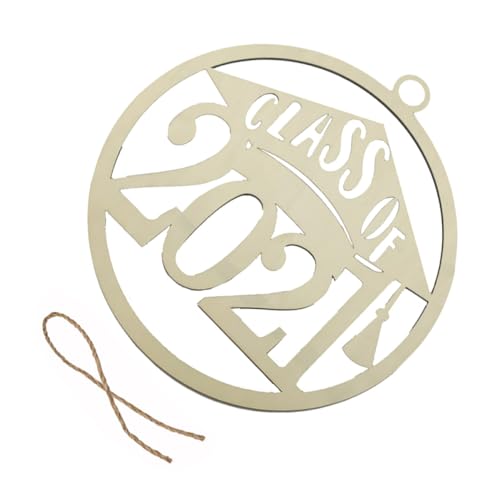 COMPUKAS Holz Türschild Klassenzimmer Dekoration Geschnitztes Holzornament mit Abstraktem Muster Rustikaler Vintage-stil Kreative Hängende Holzplatte für Schulraum Atmosphäre von COMPUKAS