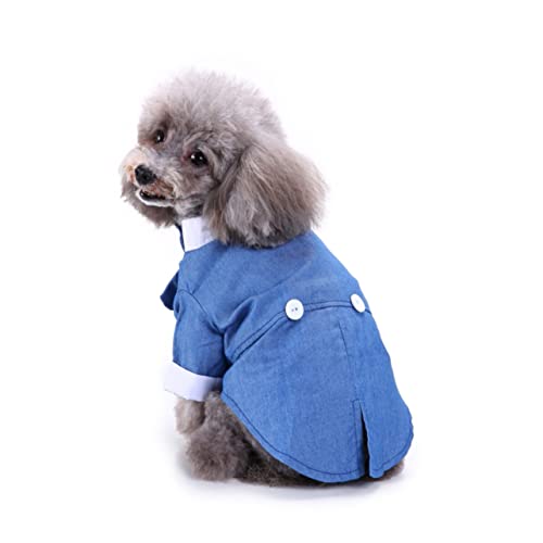 COMPUKAS Hundekleidung für Besondere Anlässe Haustier Outfit mit Fliege für Welpen und Stilvolles Hundekostüm Blau COMPUKAS Hundekleidung für Besondere Anlässe Haustier Outfit mit Fliege für Welpen und Stilvolles Hundekostüm Blau von COMPUKAS