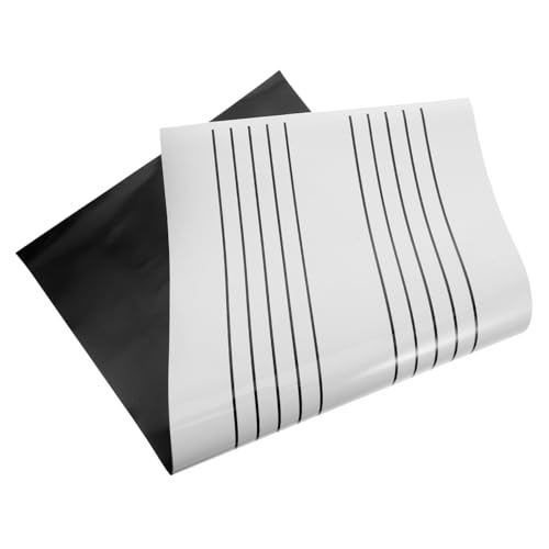 COMPUKAS Magnetische Notentafel Whiteboard mit Fünf Linien Wiederverwendbar und Leicht Magnetisches Whiteboard für Kühlschrank Vielseitig als Memo Anzeigetafel für Musikunterricht und von COMPUKAS