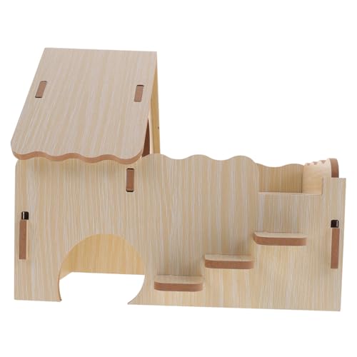 COMPUKAS Mehrzweck Holzhaus für Meerschweinchen und Hamster mit Wellenleiter Robustem Verschleißfestem Nagerversteck Privatem Rückzugsort Geeignet als Käfigzubehör und Schlafplatz für COMPUKAS Mehrzweck Holzhaus für Meerschweinchen und Hamster mit Wellenleiter Robustem Verschleißfestem Nagerversteck Privatem Rückzugsort Geeignet als Käfigzubehör und Schlafplatz für von COMPUKAS