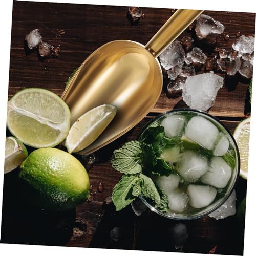 COMPUKAS Multifunktionale Eisschaufel und Eiszange aus Große Kapazität Ergonomischer Griff Rutschfest Goldfarbene Küchen und Barhilfe für Eiswürfel und Lebensmittel COMPUKAS Multifunktionale Eisschaufel und Eiszange aus Große Kapazität Ergonomischer Griff Rutschfest Goldfarbene Küchen und Barhilfe für Eiswürfel und Lebensmittel von COMPUKAS