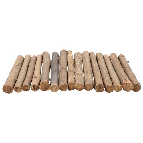 COMPUKAS Reptilien Versteck Holzstab Hideout mit Sonnenplattform Belastbar für Schildkröten und Bartagamen Terrarium Dekoration Indoor Outdoor Nutzung von COMPUKAS