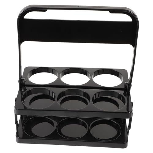 COMPUKAS Sport Wasserflaschenhalter Fach Faltbar mit Tragegriff Stabiler Flaschenständer für Team Wasserflaschen Aufbewahrungsrack für Sport und Outdoor Schwarzes COMPUKAS Sport Wasserflaschenhalter Fach Faltbar mit Tragegriff Stabiler Flaschenständer für Team Wasserflaschen Aufbewahrungsrack für Sport und Outdoor Schwarzes von COMPUKAS