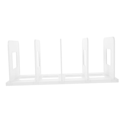 COMPUKAS Stabiler Buchständer Kunststoff Dekorative Buchstützen Für Schreibtisch Regal Buchorganizer Für Magazine Dokumente Bücher Büro Wohnzimmer Bibliotheken von COMPUKAS