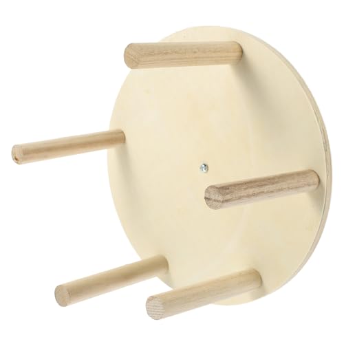 COMPUKAS Vogelspielzeug Papagei Hängend Verschleißfestes Raddesign Kreativ Rundform Neugierfördernd Sitzstange Käfig Dekoration Für Papageien Wellensittiche von COMPUKAS