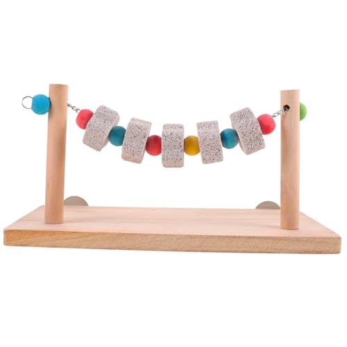 COMPUKAS Vogelspielzeug Sitzstange mit Kauspielzeug Plattform für Papageien und Sittiche Natürliche Sitzstange mit Einfachem Aufbau Stressabbauendes für Kleine und Mittlere Vögel für COMPUKAS Vogelspielzeug Sitzstange mit Kauspielzeug Plattform für Papageien und Sittiche Natürliche Sitzstange mit Einfachem Aufbau Stressabbauendes für Kleine und Mittlere Vögel für von COMPUKAS