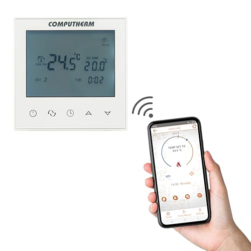 COMPUTHERM E280 programmierbarer digitaler Wi-Fi-Thermostat für Heizkörper- und Fußbodenheizungen mit Bodensensor Unterputz von COMPUTHERM