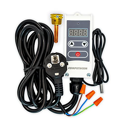 COMPUTHERM Tauchthermostat WPR-100GC, Thermostat mit Tauchhülse & Fernfühler, Thermostatregler für Heizungsanlagen, invasive Messung für exakte Werte, Überwachung von Heizkreisen von COMPUTHERM