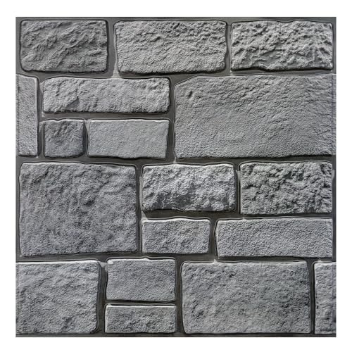 COMSTICKC 3D Wandpaneele Selbstklebend,10 Stück Wandverkleidung Selbstklebend Steinoptik PVC 3D Wandpaneele,30x 30cm,3D Wall Panel für Innenwanddekoration COMSTICKC 3D Wandpaneele Selbstklebend,10 Stück Wandverkleidung Selbstklebend Steinoptik PVC 3D Wandpaneele,30x 30cm,3D Wall Panel für Innenwanddekoration von COMSTICKC