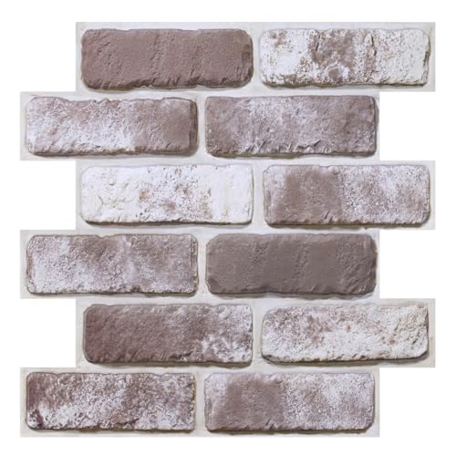COMSTICKC 3D Wandpaneele Selbstklebend Dicker,10 Stück Dicker Wandverkleidung Selbstklebend Steinoptik Backstein 3D PVC Wandpaneele,30x30 cm,3D Wall Panel für Innenwanddekoration COMSTICKC 3D Wandpaneele Selbstklebend Dicker,10 Stück Dicker Wandverkleidung Selbstklebend Steinoptik Backstein 3D PVC Wandpaneele,30x30 cm,3D Wall Panel für Innenwanddekoration von COMSTICKC
