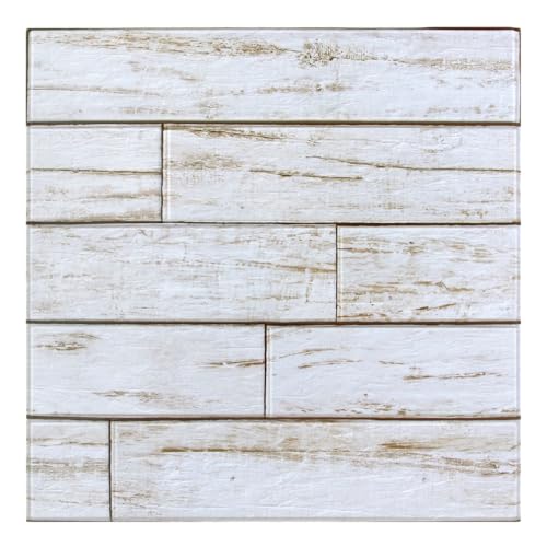 COMSTICKC 3D Wandpaneele Selbstklebend Holzoptik Weiß,10 Stück 30x30 cm, 3D Wandverkleidung Selbstklebend Holzoptik Tapete 3D PVC Wandpaneele für Innenwanddekoration COMSTICKC 3D Wandpaneele Selbstklebend Holzoptik Weiß,10 Stück 30x30 cm, 3D Wandverkleidung Selbstklebend Holzoptik Tapete 3D PVC Wandpaneele für Innenwanddekoration von COMSTICKC