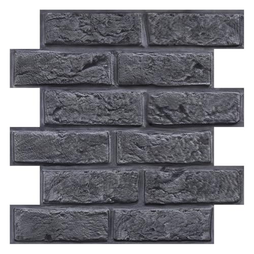 COMSTICKC 3D Wandpaneele Selbstklebend Steinoptik, Hochwertige 3D Wandfliesen Ziegel, 10 Stück, Wandverkleidung Selbstklebend 3D PVC Wandpaneele für Innenwanddekoration,30x30 CM,Wasserdicht COMSTICKC 3D Wandpaneele Selbstklebend Steinoptik, Hochwertige 3D Wandfliesen Ziegel, 10 Stück, Wandverkleidung Selbstklebend 3D PVC Wandpaneele für Innenwanddekoration,30x30 CM,Wasserdicht von COMSTICKC