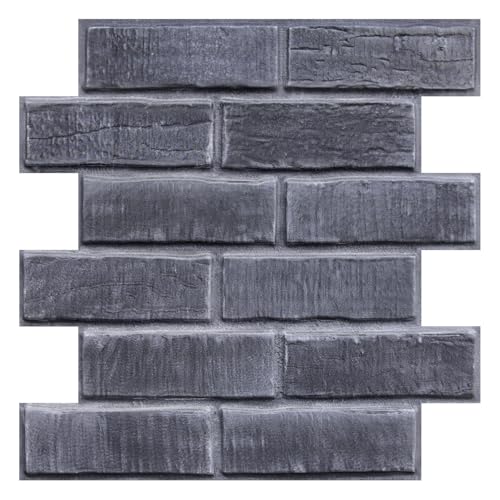 COMSTICKC 3D Wandpaneele Selbstklebend Steinoptik, Hochwertige 3D Wandfliesen Ziegel, 10 Stück 30x30 CM, Wandverkleidung Selbstklebend Steinoptik 3D PVC Wandpaneele Innenwanddekoration,Wasserdicht COMSTICKC 3D Wandpaneele Selbstklebend Steinoptik, Hochwertige 3D Wandfliesen Ziegel, 10 Stück 30x30 CM, Wandverkleidung Selbstklebend Steinoptik 3D PVC Wandpaneele Innenwanddekoration,Wasserdicht von COMSTICKC