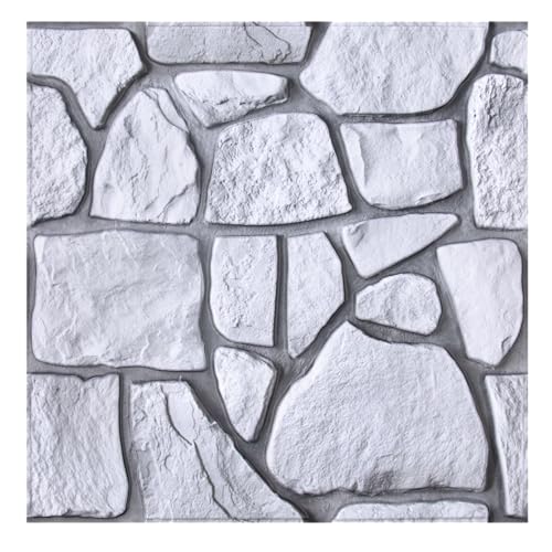 COMSTICKC 3D Wandpaneele Selbstklebend Steinoptik,10 Stück Wandverkleidung Selbstklebend Steinoptik PVC 3D Wandpaneele, 30x 30cm, 3D Wall Panel für Wohnzimmer, Schlafzimmer COMSTICKC 3D Wandpaneele Selbstklebend Steinoptik,10 Stück Wandverkleidung Selbstklebend Steinoptik PVC 3D Wandpaneele, 30x 30cm, 3D Wall Panel für Wohnzimmer, Schlafzimmer von COMSTICKC