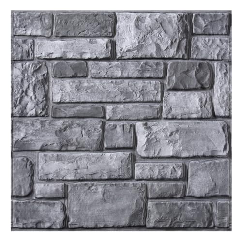 COMSTICKC 3D Wandpaneele Selbstklebend Steinoptik,10 Stück Wandverkleidung Selbstklebend Steinoptik PVC 3D Wandpaneele, 30x 30cm, 3D Wall Panel für Wohnzimmer, Schlafzimmer COMSTICKC 3D Wandpaneele Selbstklebend Steinoptik,10 Stück Wandverkleidung Selbstklebend Steinoptik PVC 3D Wandpaneele, 30x 30cm, 3D Wall Panel für Wohnzimmer, Schlafzimmer von COMSTICKC