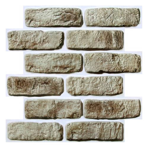 COMSTICKC 3D Wandpaneele Selbstklebend Ziegeloptik, 10 Stück, 3D Wandverkleidung Selbstklebend Ziegel Tapete 3D Hochwertige PVC Wandpaneele Innenwanddekoration,30x30 cm, Wasserdicht COMSTICKC 3D Wandpaneele Selbstklebend Ziegeloptik, 10 Stück, 3D Wandverkleidung Selbstklebend Ziegel Tapete 3D Hochwertige PVC Wandpaneele Innenwanddekoration,30x30 cm, Wasserdicht von COMSTICKC