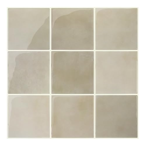 COMSTICKC Dicker Klebefliesen Küche Hellbraun, 10 Stück, 3D Fliesenaufkleber Selbstklebend Fliesen 3d Wandpaneele Wandfliesen Küchenfliesen Selbstklebend Küchenrückwand Bad, 30,5 × 30,5 cm COMSTICKC Dicker Klebefliesen Küche Hellbraun, 10 Stück, 3D Fliesenaufkleber Selbstklebend Fliesen 3d Wandpaneele Wandfliesen Küchenfliesen Selbstklebend Küchenrückwand Bad, 30,5 × 30,5 cm von COMSTICKC