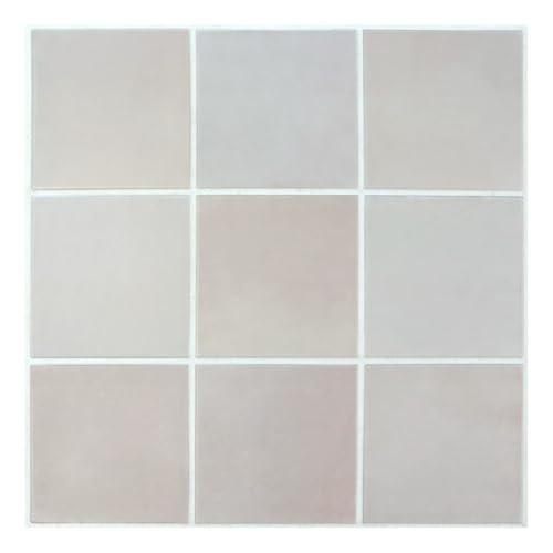 COMSTICKC Klebefliesen Küche, Matt Graurosa PVC Quadrat, 10 Stück, 3D Fliesenaufkleber Fliesen Selbstklebend Wandfliesen Küchenfliesen Selbstklebend Küchenrückwand Bad, 30× 30 cm COMSTICKC Klebefliesen Küche, Matt Graurosa PVC Quadrat, 10 Stück, 3D Fliesenaufkleber Fliesen Selbstklebend Wandfliesen Küchenfliesen Selbstklebend Küchenrückwand Bad, 30× 30 cm von COMSTICKC