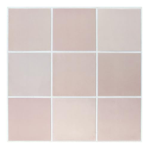 COMSTICKC Klebefliesen Küche, Matt Rosa PVC Quadrat, 10 Stück, 3D Fliesenaufkleber Fliesen Selbstklebend Wandfliesen Küchenfliesen Selbstklebend Küchenrückwand Bad, 30× 30 cm COMSTICKC Klebefliesen Küche, Matt Rosa PVC Quadrat, 10 Stück, 3D Fliesenaufkleber Fliesen Selbstklebend Wandfliesen Küchenfliesen Selbstklebend Küchenrückwand Bad, 30× 30 cm von COMSTICKC