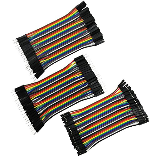COMeap 120pcs 10CM 40pin Male-Female, Male-Male, Female-Female Dupont Kabel Breadboard Steckbrücken Drahtbrücken für Arduino Raspberry Pi COMeap 120pcs 10CM 40pin Male-Female, Male-Male, Female-Female Dupont Kabel Breadboard Steckbrücken Drahtbrücken für Arduino Raspberry Pi von COMeap
