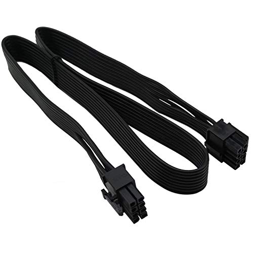COMeap PCIe 8 Pin Männlich zu CPU 8 Pin (4 + 4 abnehmbar) Männlich EPS-12V Hauptplatine Netzteil Kabel für Seasonic Modulares Netzteil 63 cm (25 Zoll) von COMeap