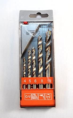 CON:P BP302005 Holzbohrer-Satz CrV mit Zentrierspitze 5teilig: 4 - 10 mm Ø, i... gelb von CON:P