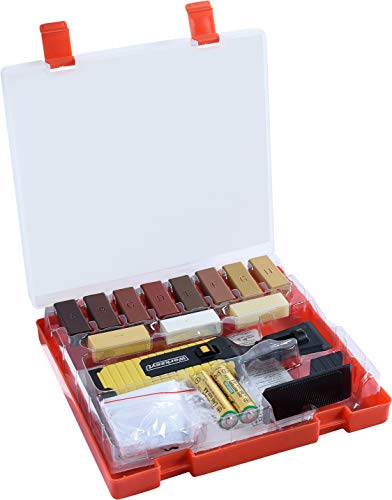Werkzeyt Holz-Reparatur-Set 17teilig -11 unterschiedliche Farbtöne - Inkl. Wachsschmelzer, Hobel & Schleifschwamm - Geeignet für Holzoberflächen aller Art /Reparatur-Kit für Parkett & Laminat /B27691 Werkzeyt Holz-Reparatur-Set 17teilig -11 unterschiedliche Farbtöne - Inkl. Wachsschmelzer, Hobel & Schleifschwamm - Geeignet für Holzoberflächen aller Art /Reparatur-Kit für Parkett & Laminat /B27691 von Werkzeyt