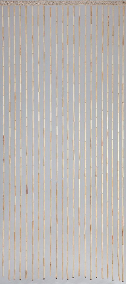 CONACORD Türvorhang Decona Tonkin Dekovorhang beige, Hakenaufhängung, halbtransparent, 90 x 200 cm, Tonkinstäbe - elegant schwingend von CONACORD