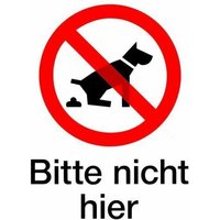 Klebeschild Bitte nicht hier Klebeschild - Conacord von CONACORD