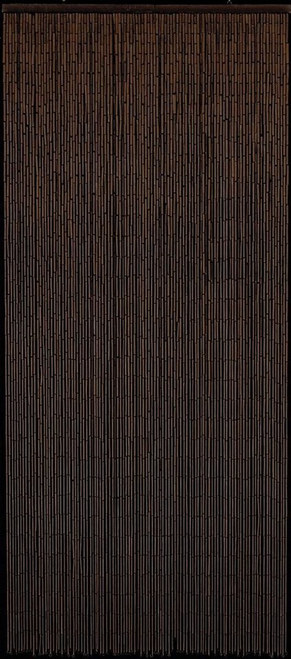 CONACORD Türvorhang Decona Saigon Classic Dekovorhang braun, Hakenaufhängung, halbtransparent, 90 x 200 cm, Bambus - blickdicht dank hoher Stranganzahl von CONACORD