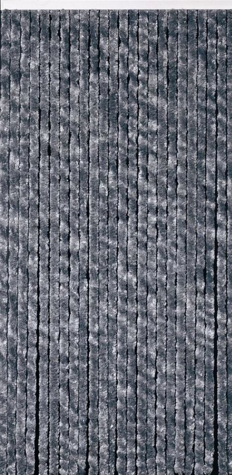 CONACORD Insektenschutz-Vorhang Conacord Decona Flauschvorhang silber grau, 100 x 200 cm, Chenille - inkl. Tragetasche von CONACORD