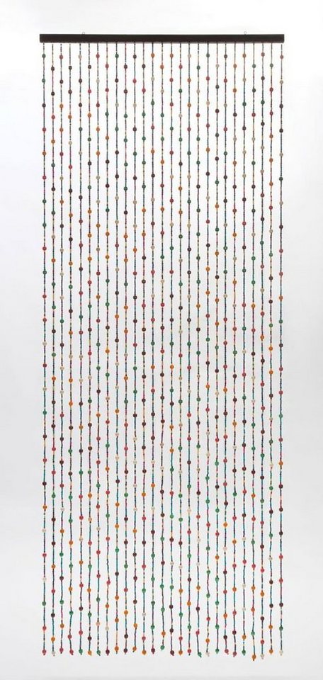 CONACORD Insektenschutz-Vorhang Conacord Decona Colorful XL Dekovorhang bunt, 90 x 230 cm, Holz - hohe Strangdichte von CONACORD
