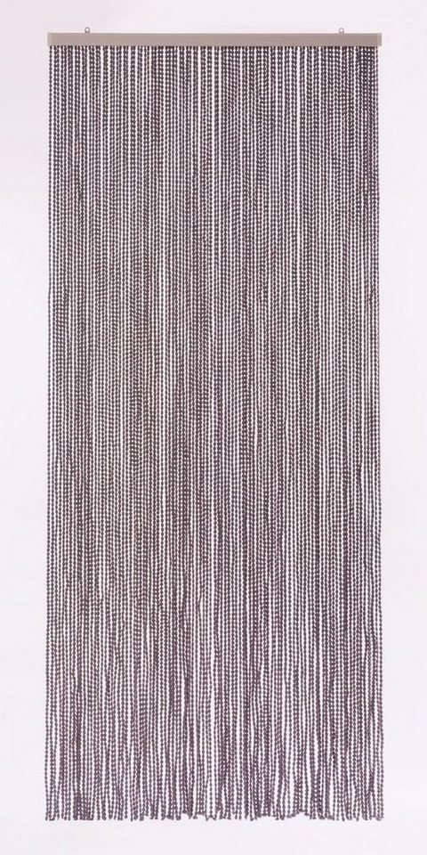 Türvorhang Conacord Decona Bead Perlenvorhang grau, CONACORD, Ösen, halbtransparent, 90 x 200 cm, Polyester - blickdicht dank hoher Stranganzahl von CONACORD