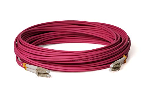 CONBIC® LWL Glasfaser-Kabel – 20m OM4 LC auf LC Stecker, Duplex 50/125 Patchkabel – Lichtwellenleiter (20) von CONBIC