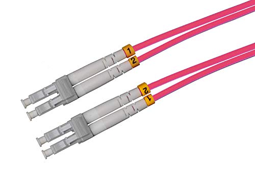 CONBIC® LWL Glasfaser-Kabel – OM4, Multimode, erikaviolett, LC/UPC auf LC/UPC Stecker, Duplex 50/125, LSZH 75m Enterprise Edition von CONBIC